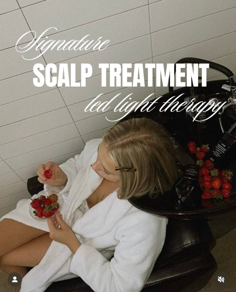 scalp treatment with led light therapy in ajax